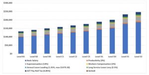 Figure 3: 2020 ANU Salary Schedule – Level B1 to Level E2 (incl. Salary