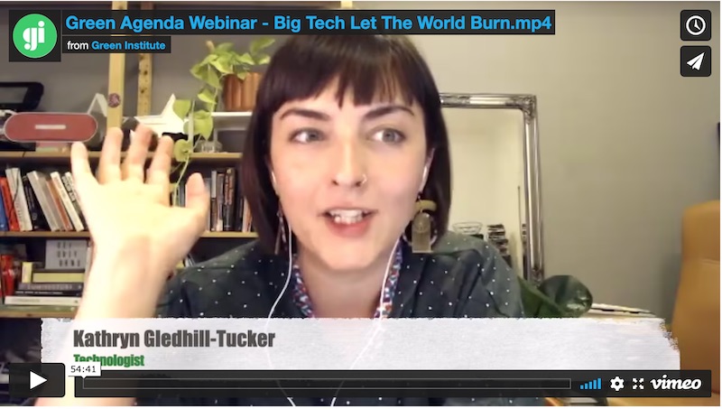 Webinar: Big Tech Let The World Burn